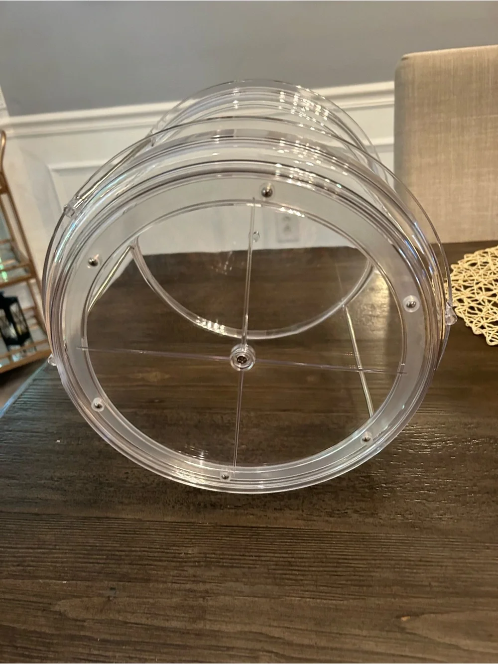 Clear 2-Tier Lazy Susan Organizer, 11